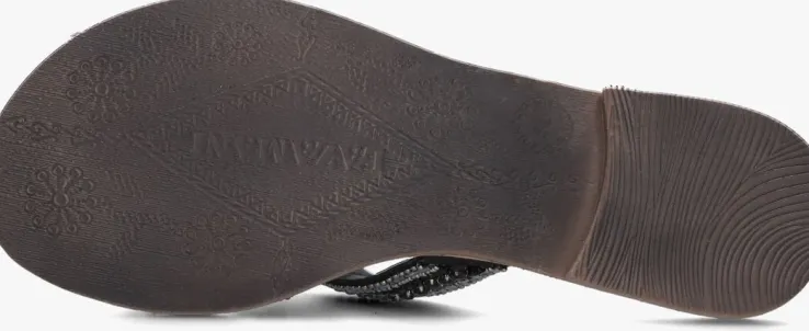 zwarte lazamani slippers 75.474