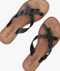 zwarte lazamani teenslippers 75.283