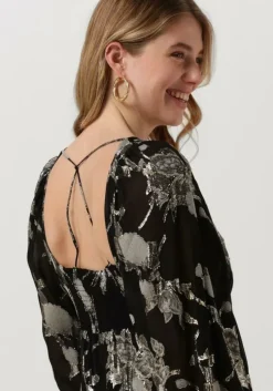 zwarte levete room maxi jurk lr-viva 3 dress