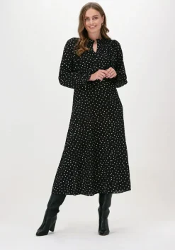 zwarte levete room midi jurk pam 1 dress