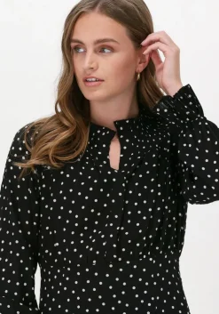 zwarte levete room midi jurk pam 1 dress