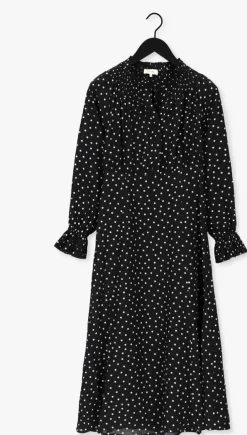 zwarte levete room midi jurk pam 1 dress