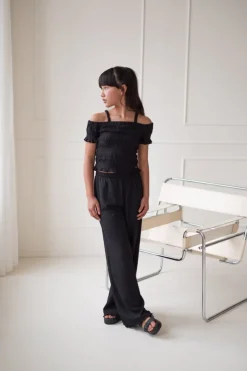 zwarte like flo pantalon flue flo wide leg