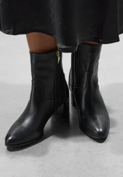 zwarte lina locchi enkellaarsjes 8543