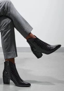 zwarte lina locchi enkellaarsjes at 152