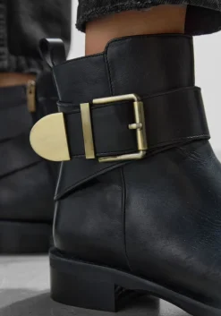 zwarte lina locchi enkellaarsjes 2232