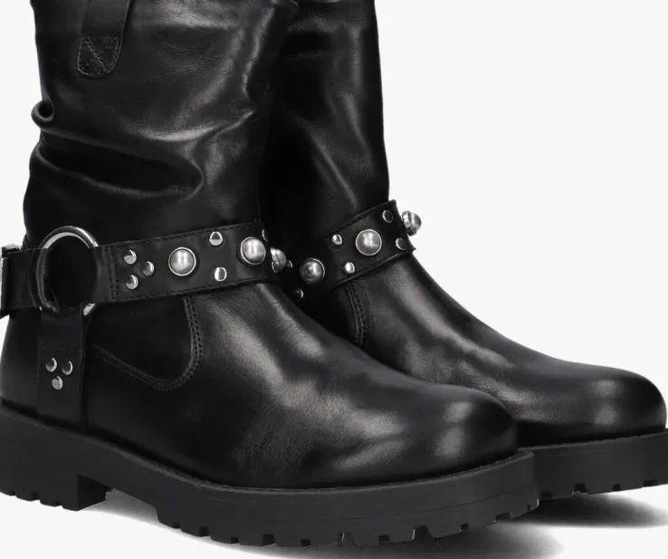 zwarte lina locchi enkellaarsjes lein-34