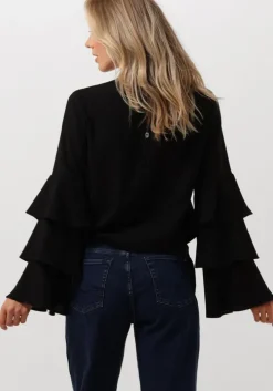zwarte liu jo blouses blusa balze