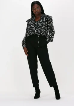 zwarte liu jo blouses tunica ts nav