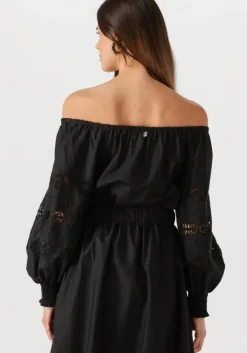 zwarte liu jo blouses tunica ts nav