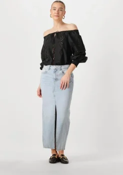 zwarte liu jo blouses tunica ts nav