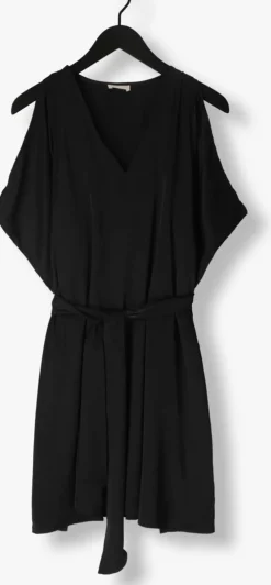 zwarte liu jo mini jurk crepe leggero tp dress