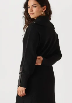 zwarte liu jo mini jurk ecs abito maglia