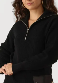 zwarte liu jo mini jurk ecs abito maglia