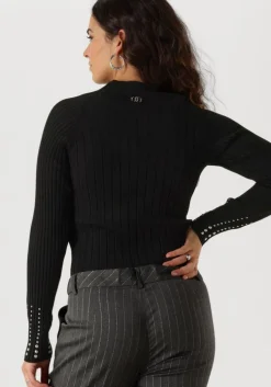 zwarte liu jo top ecs maglia chiusa s/m