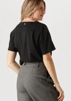 zwarte liu jo t-shirt ecs t-shirt m/c decoraz