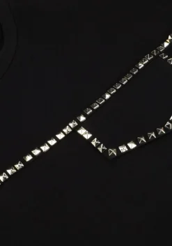 zwarte liu jo t-shirt ecs t-shirt m/c decoraz