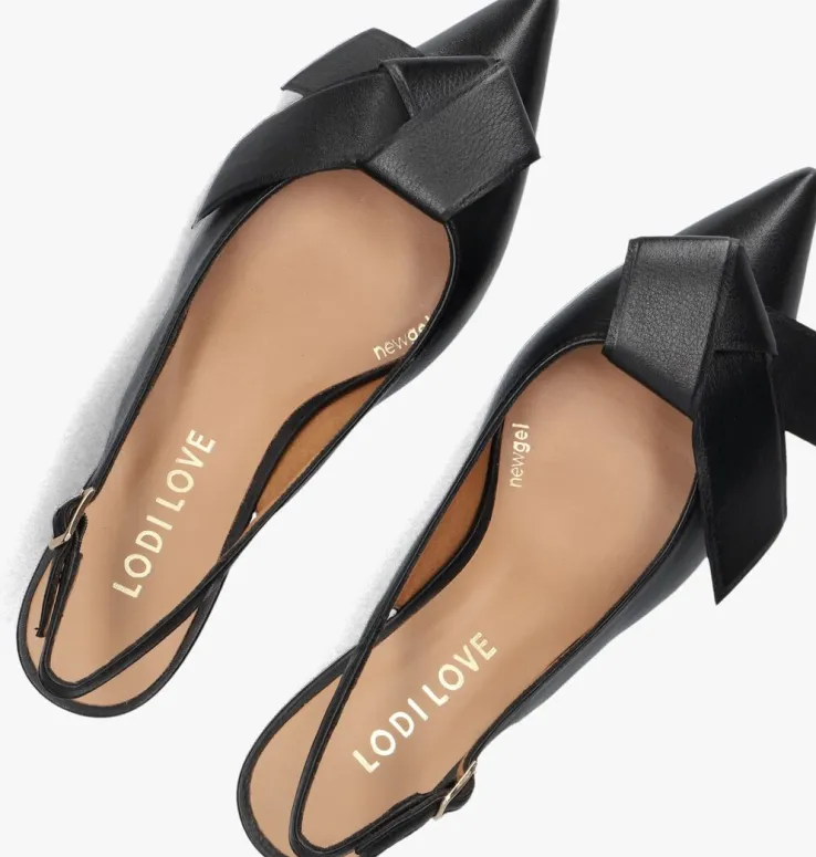 zwarte lodi slingbacks kal5307