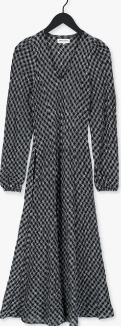 zwarte lollys laundry midi jurk lake dress