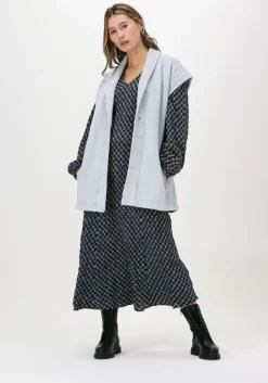 zwarte lollys laundry midi jurk lake dress