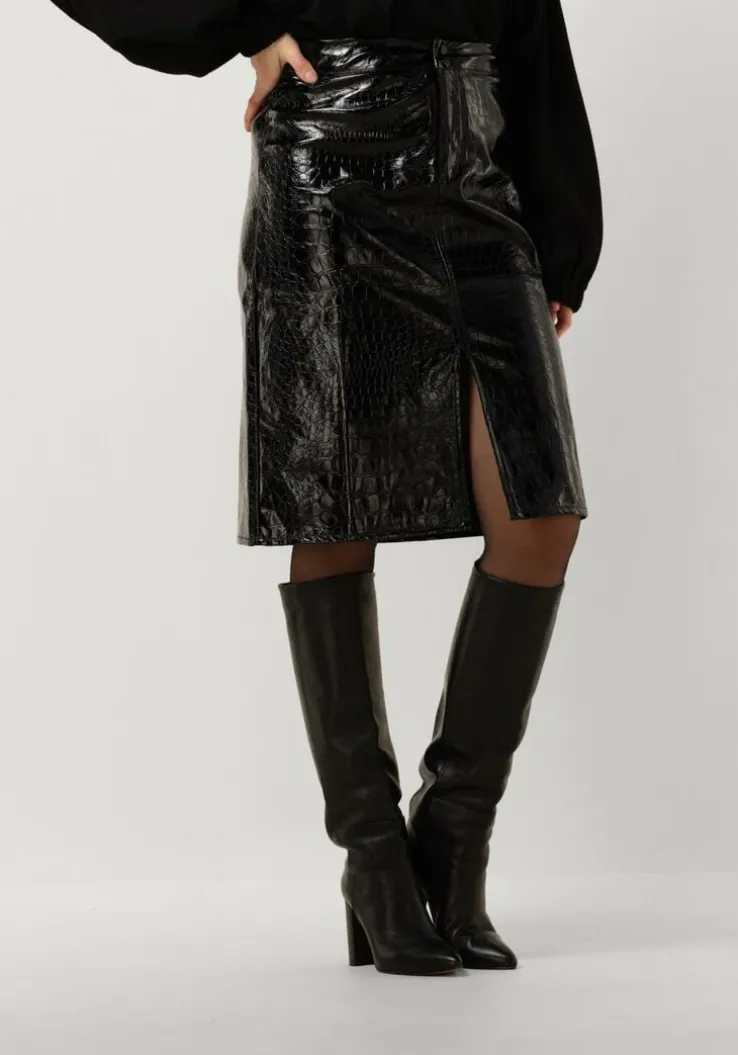 zwarte lollys laundry midirok marikka ll midi skirt