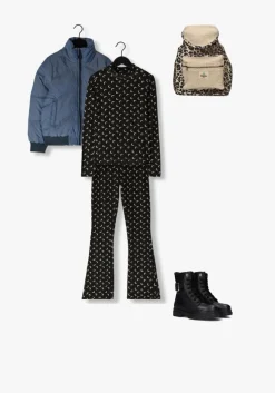 zwarte looxs 10sixteen flared broek 2433-5688