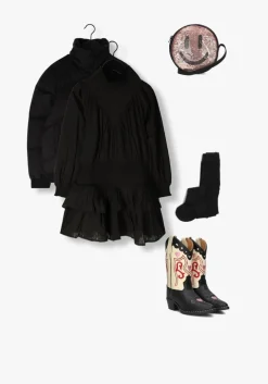 zwarte looxs 10sixteen gewatteerde jas 2431-5222-099