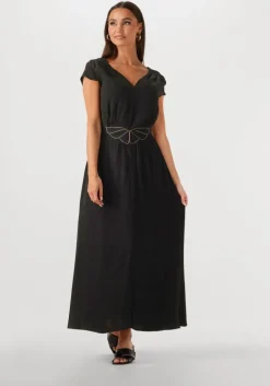 zwarte louizon maxi jurk fayence