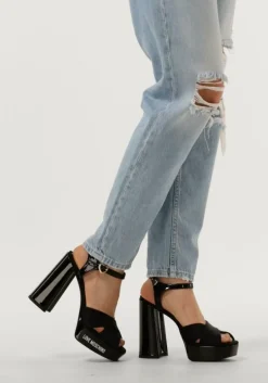 zwarte love moschino sandalen ja1605