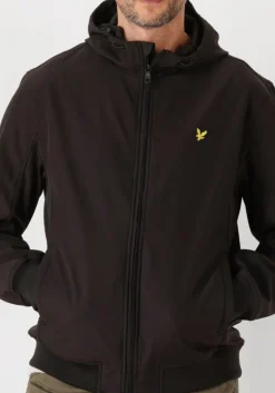zwarte lyle & scott jack mesh back softshell jacket