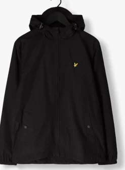 zwarte lyle & scott jack zip through hooded jacket