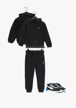 zwarte lyle & scott joggingbroek classic bb jogger