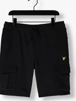 zwarte lyle & scott korte broek cargo sweat short