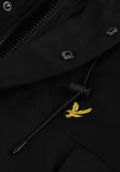 zwarte lyle & scott parka's microfleece parka 2.0
