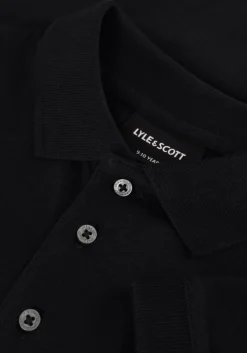 zwarte lyle & scott polo plain polo shirt b
