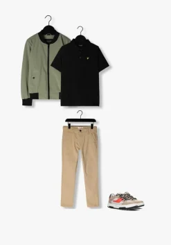 zwarte lyle & scott polo plain polo shirt b