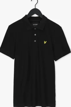 zwarte lyle & scott polo plain polo shirt