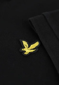 zwarte lyle & scott polo plain polo shirt