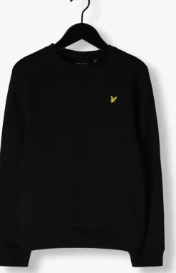 zwarte lyle & scott sweater crew neck sweatshirt boys
