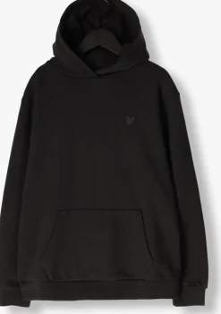 zwarte lyle & scott sweater heavy weight drop shoulder hoodie