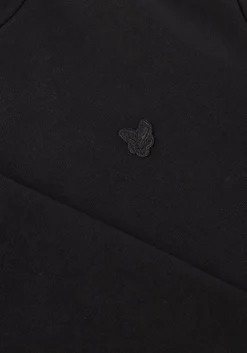 zwarte lyle & scott sweater heavy weight drop shoulder hoodie