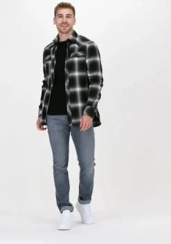 zwarte lyle & scott trui crew neck cotton merino jumper