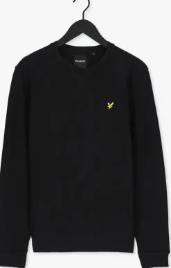 zwarte lyle & scott trui crew neck sweatshirt