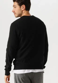 zwarte lyle & scott trui lambswool blend crew neck jumper