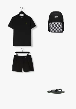 zwarte lyle & scott t-shirt plain t-shirt b