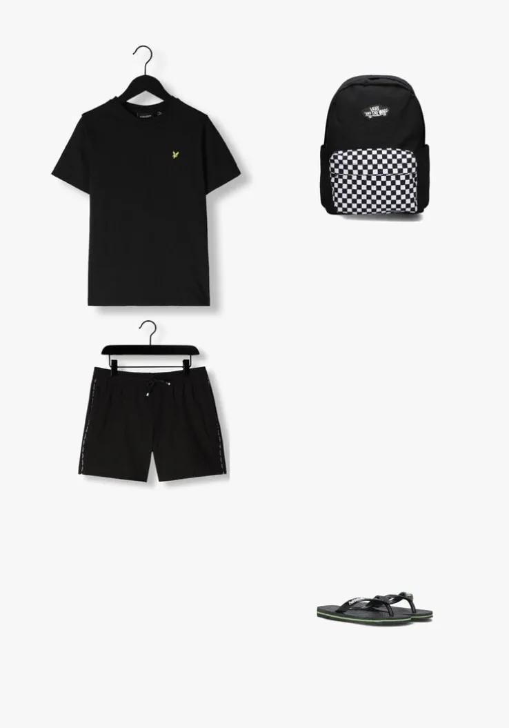 zwarte lyle & scott t-shirt plain t-shirt b