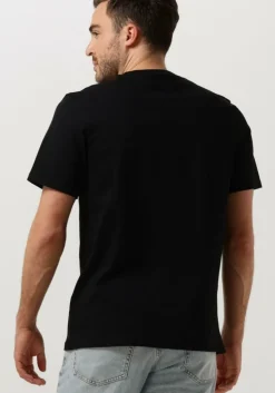 zwarte lyle & scott t-shirt contrast pocket t-shirt
