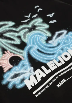 zwarte malelions t-shirt paradise t-shirt