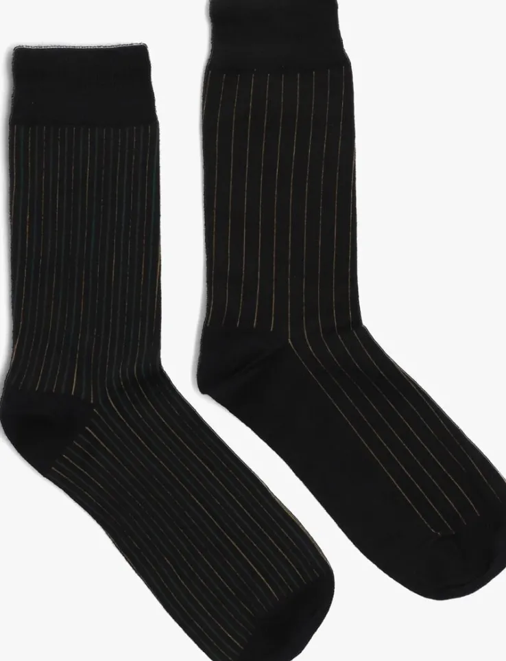 zwarte marcmarcs sokken berry cotton 2-pack