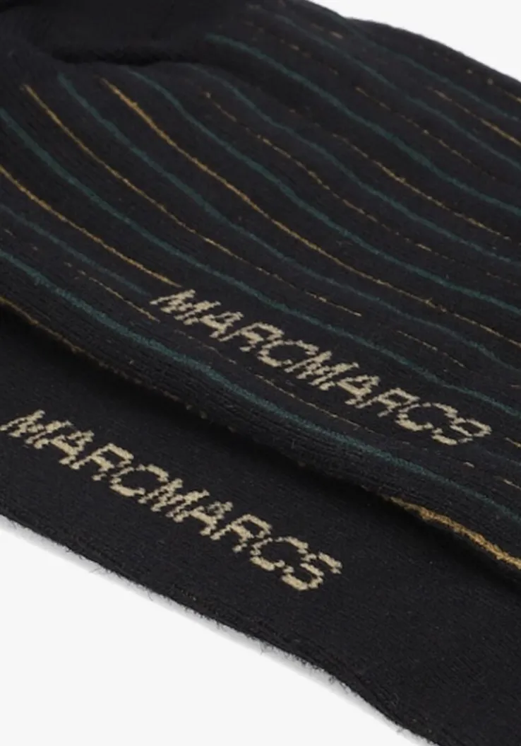 zwarte marcmarcs sokken berry cotton 2-pack